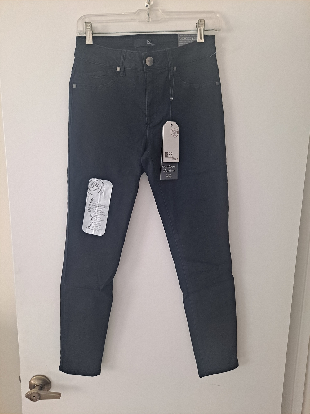 1822 Denim Women's Black Stretch Skinny Jeans